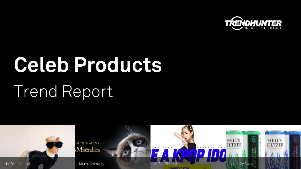 Celeb Products Trend Report Research