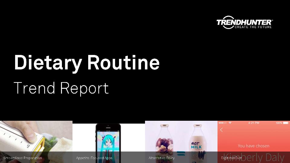 Dietary Routine Trend Report Research