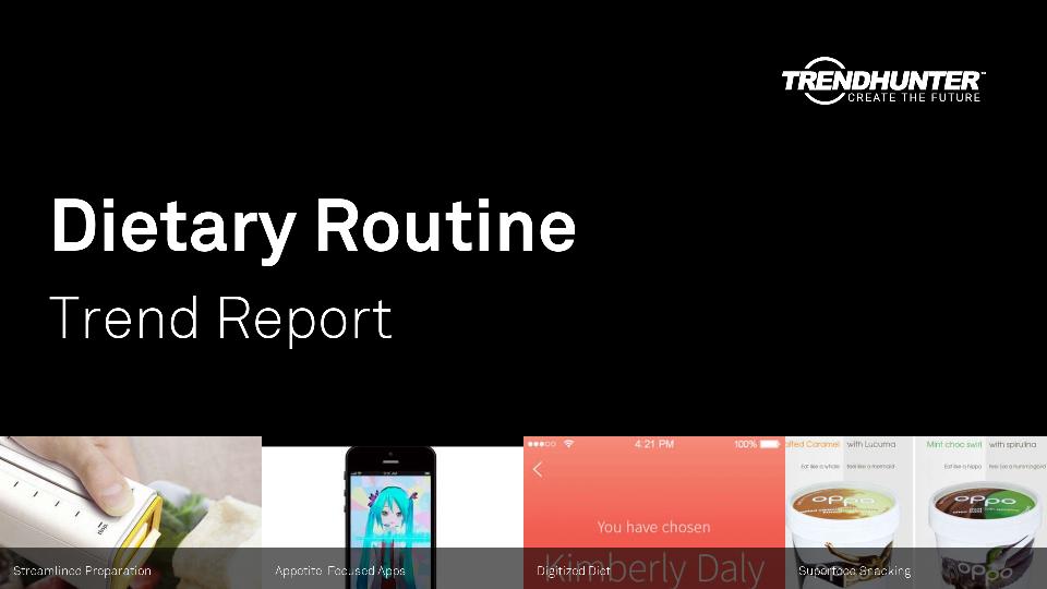 Dietary Routine Trend Report Research