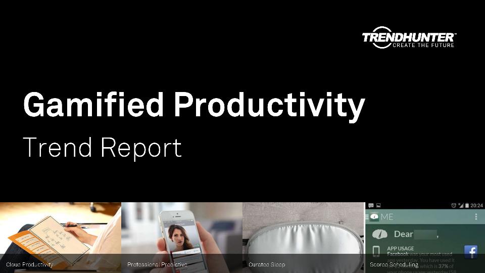 Gamified Productivity Trend Report Research