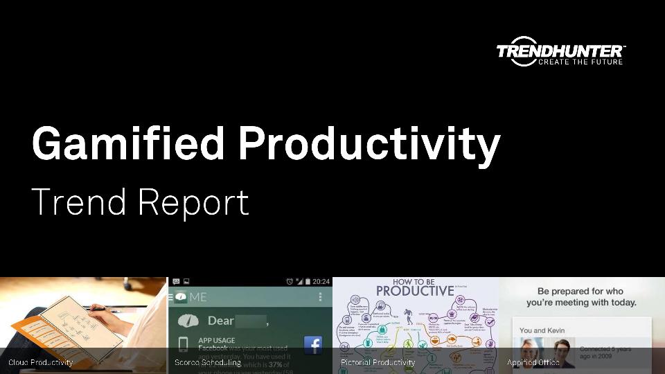Gamified Productivity Trend Report Research