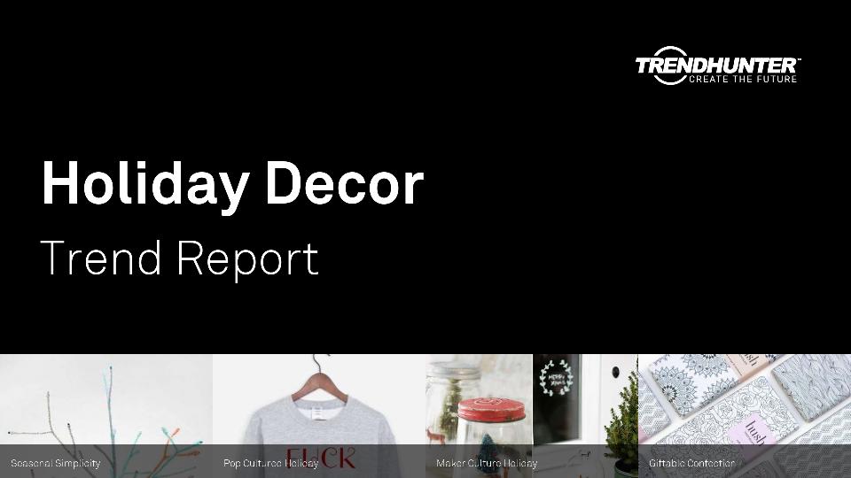 Holiday Decor Trend Report Research