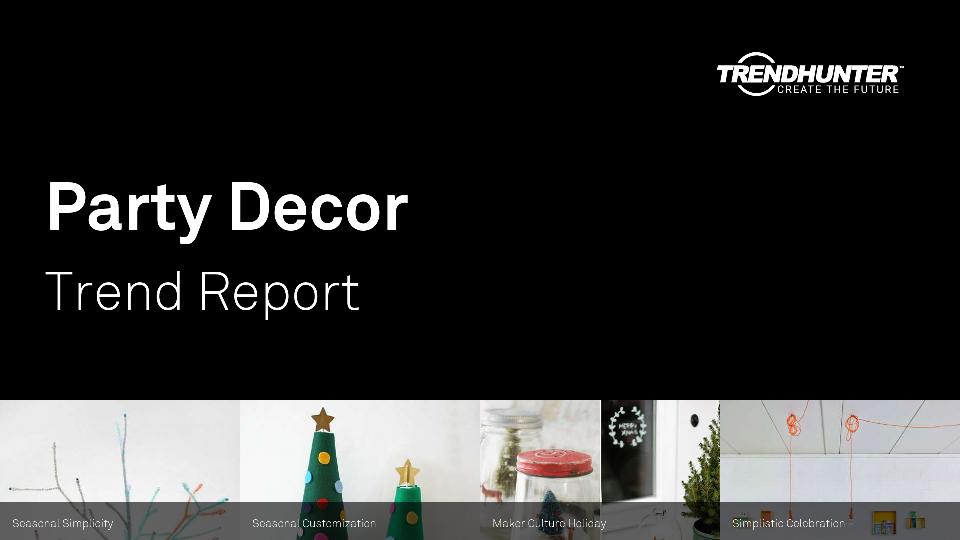 Party Decor Trend Report Research