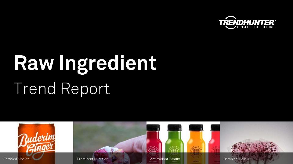 Raw Ingredient Trend Report Research