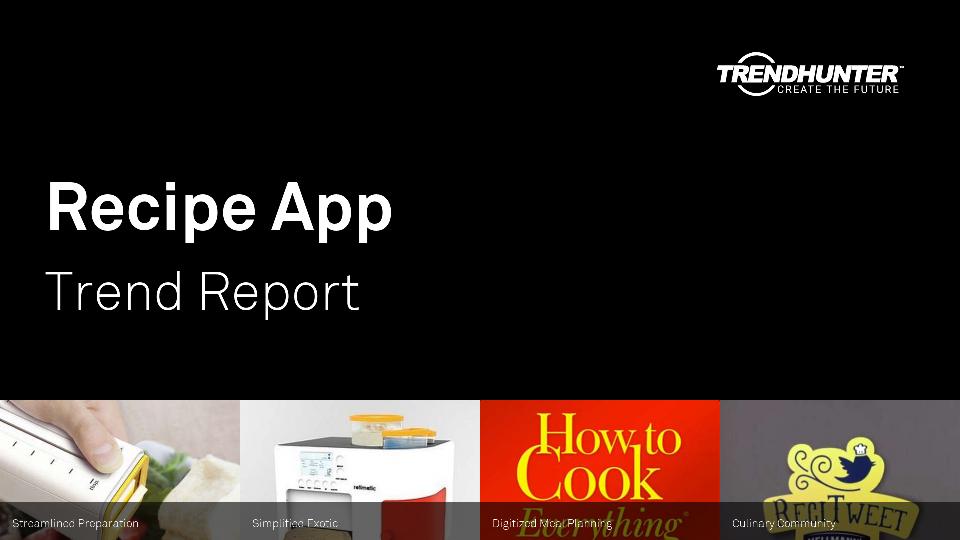 Recipe App Trend Report Research