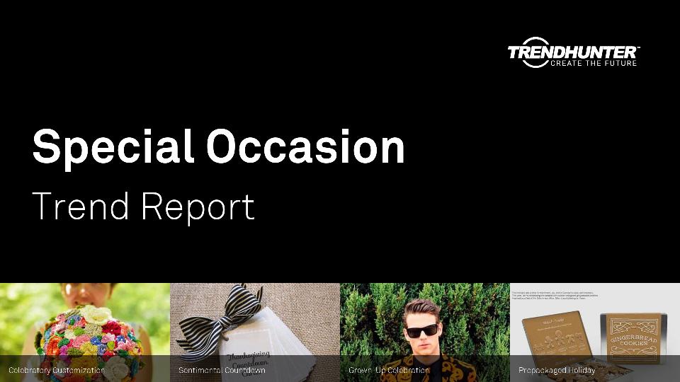 Special Occasion Trend Report Research
